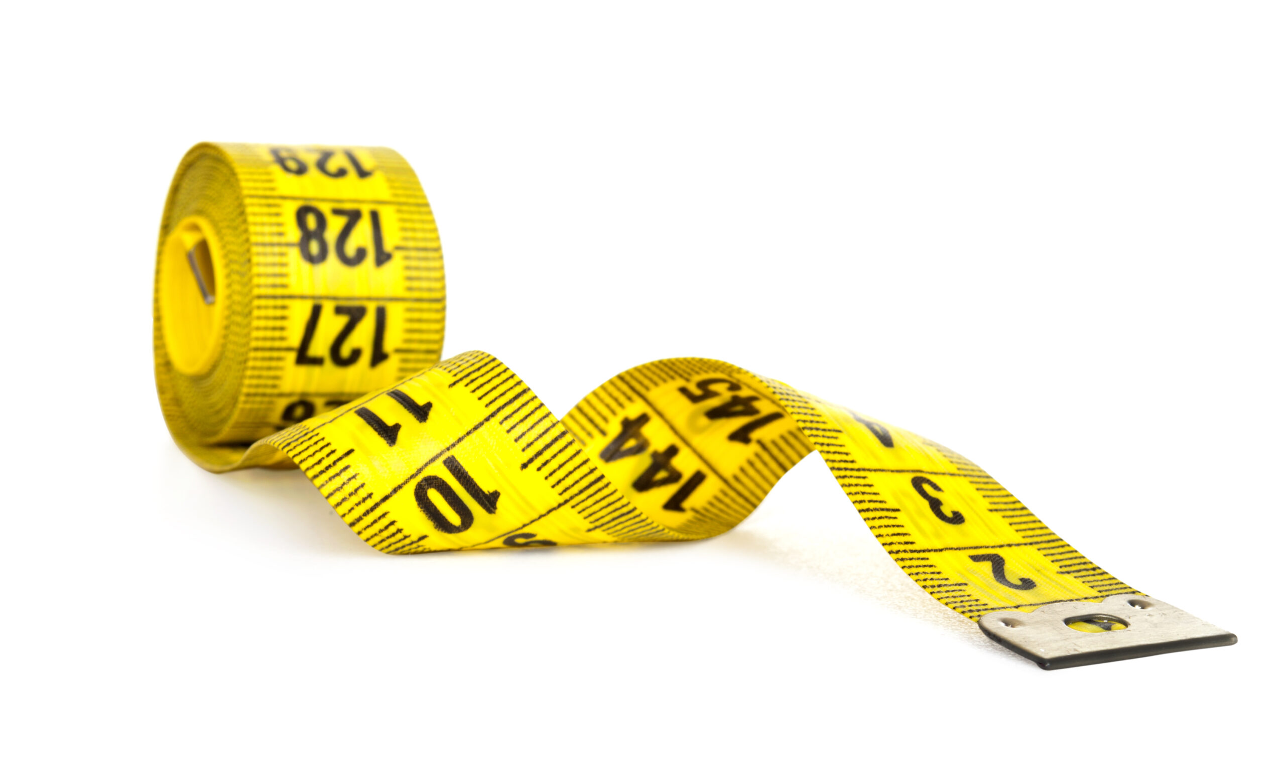 Measuring,Tape,Isolated,On,A,White,Background